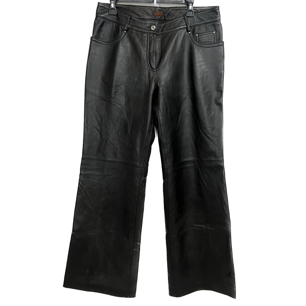NWOT Danier vintage leather flare pants